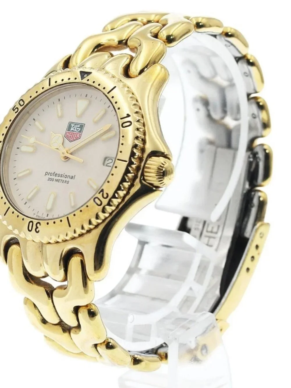TAG HEUER S/el S94.013-1 Date beige Dial Quartz Boy's Watch_944931